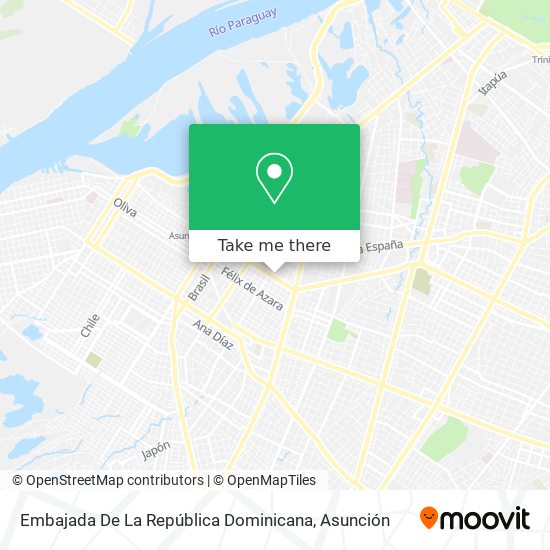 Mapa de Embajada De La República Dominicana