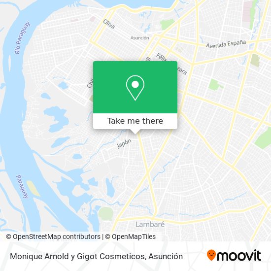 Mapa de Monique Arnold y Gigot Cosmeticos