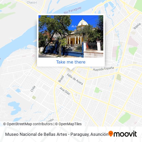 Museo Nacional de Bellas Artes - Paraguay map