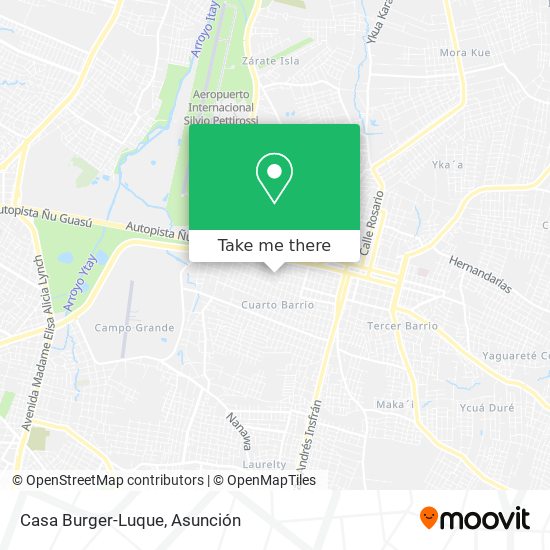 Casa Burger-Luque map