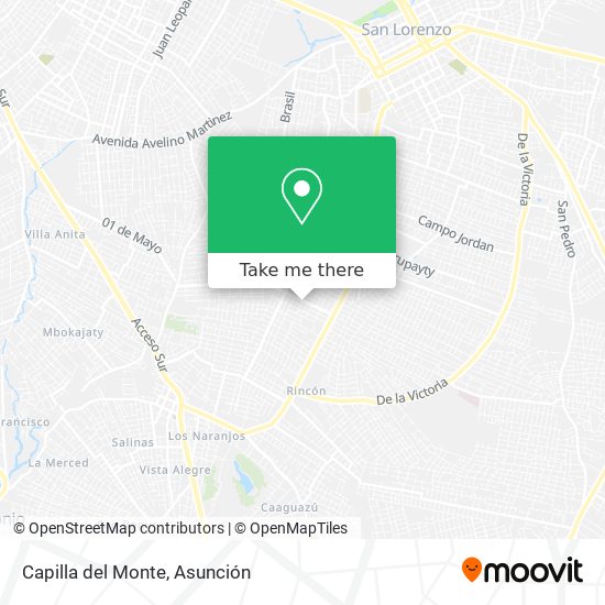 Mapa de Capilla del Monte