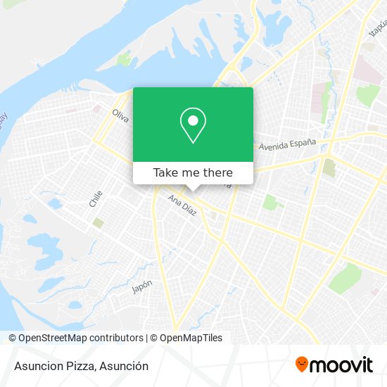 Asuncion Pizza map