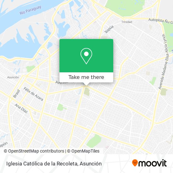 Iglesia Católica de la Recoleta map