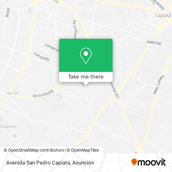 Avenida San Pedro Capiata map