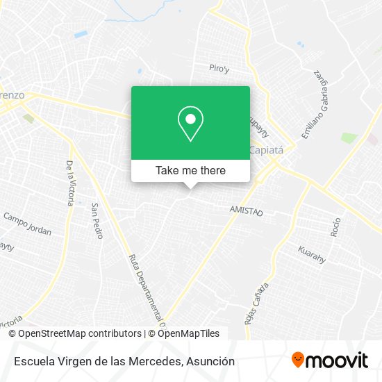 Mapa de Escuela Virgen de las Mercedes