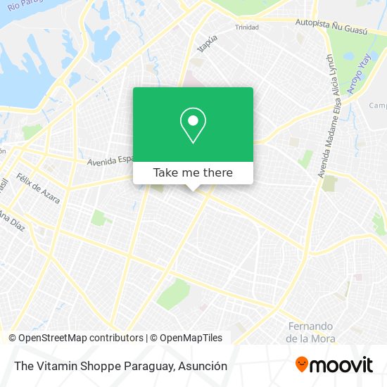 The Vitamin Shoppe Paraguay map