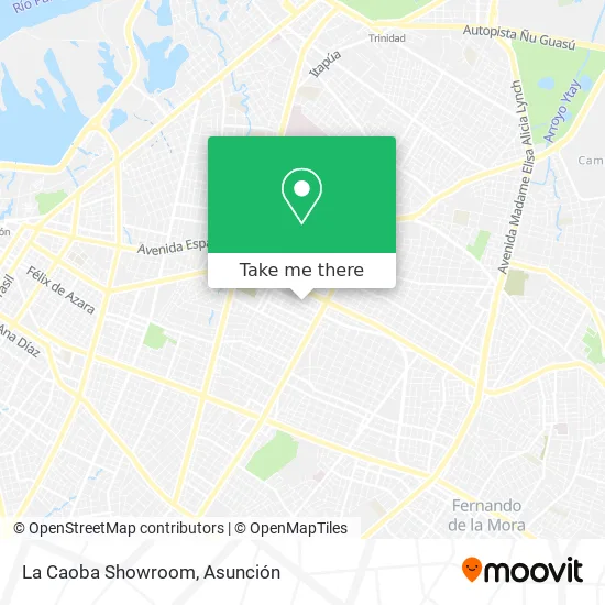 La Caoba Showroom map