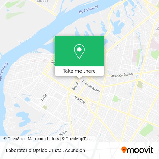 Laboratorio Optico Cristal map
