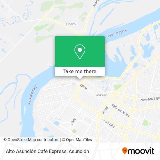 Mapa de Alto Asunción Café Express