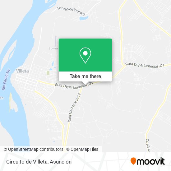Circuito de Villeta map