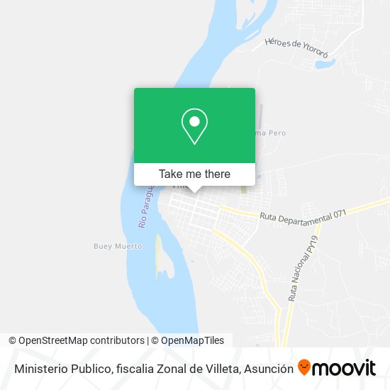 Ministerio Publico, fiscalia Zonal de Villeta map