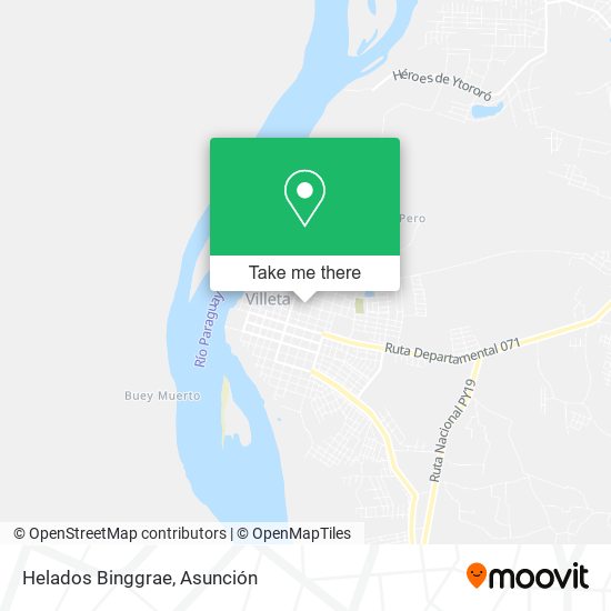 Helados Binggrae map