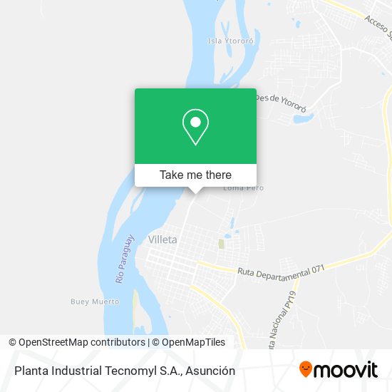 Planta Industrial Tecnomyl S.A. map