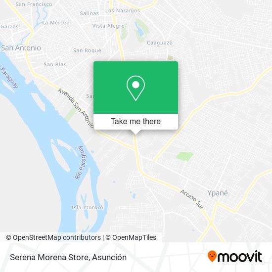 Serena Morena Store map