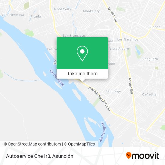 Autoservice Che Irû map