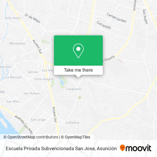 Mapa de Escuela Privada Subvencionada San Jose