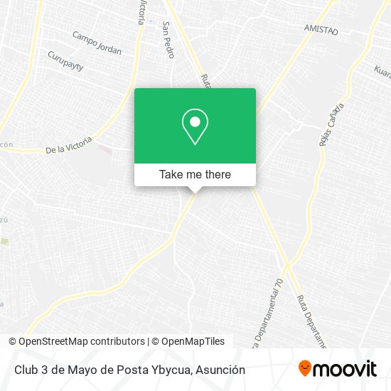 Mapa de Club 3 de Mayo de Posta Ybycua