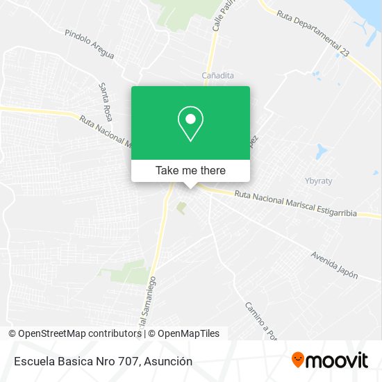 How to get to Escuela Basica Nro 707 in Itaugu by Bus