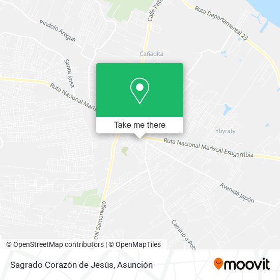 Mapa de Sagrado Corazón de Jesús