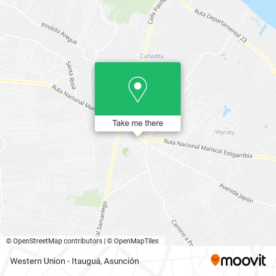 Western Union - Itauguá map