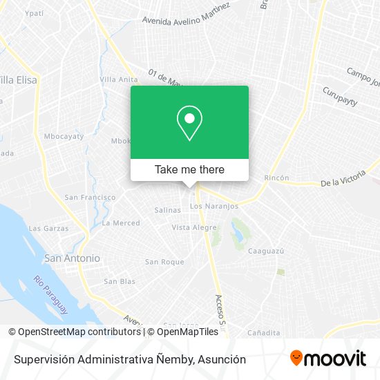 Mapa de Supervisión Administrativa Ñemby