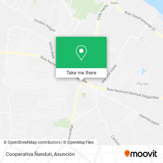 Mapa de Cooperativa Ñanduti