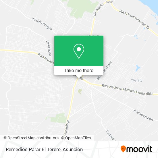 Remedios Parar El Terere map