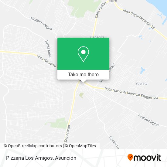 Mapa de Pizzeria Los Amigos