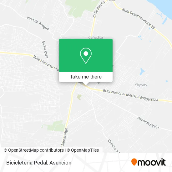 Bicicleteria Pedal map