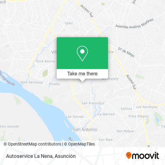Autoservice La Nena map