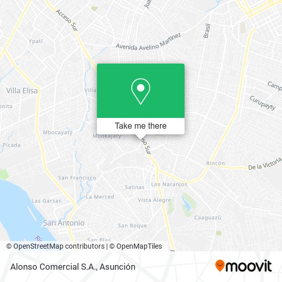 Alonso Comercial S.A. map