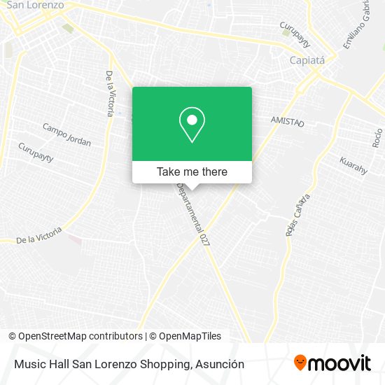 Music Hall San Lorenzo Shopping map