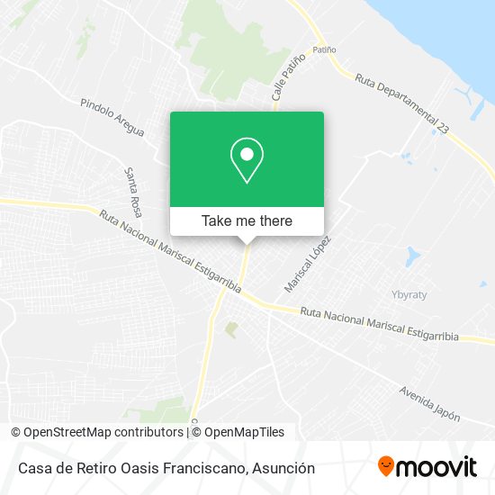 Mapa de Casa de Retiro Oasis Franciscano