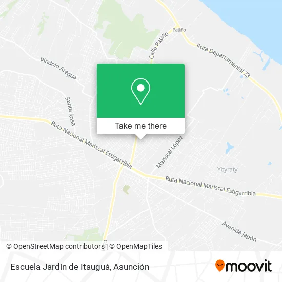 Escuela Jardín de Itauguá map