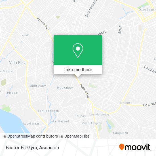 Mapa de Factor Fit Gym