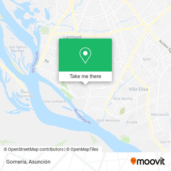 Mapa de Gomería