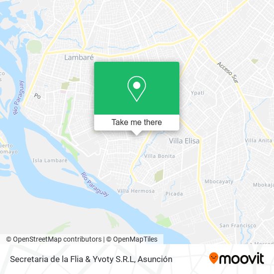 Secretaria de la Flia & Yvoty S.R.L map