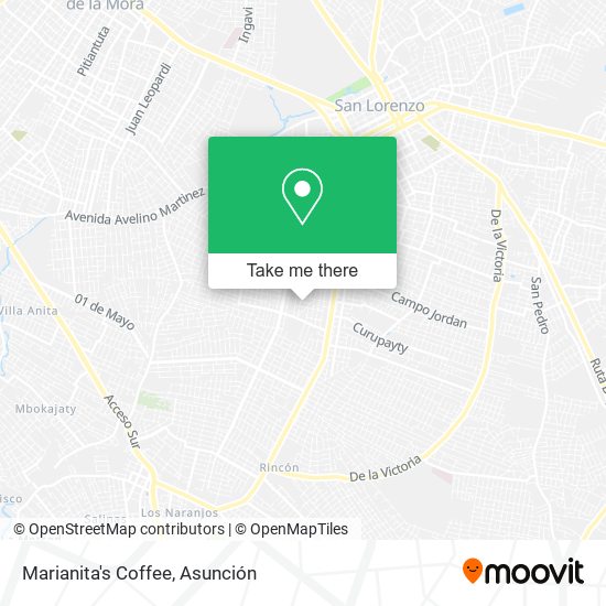 Marianita's Coffee map