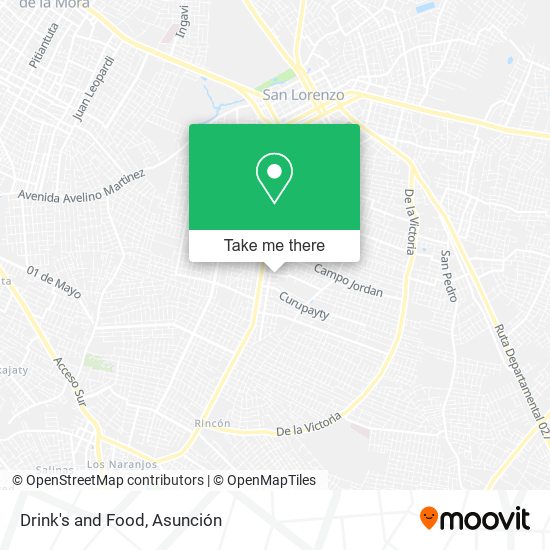 Drink's and Food map