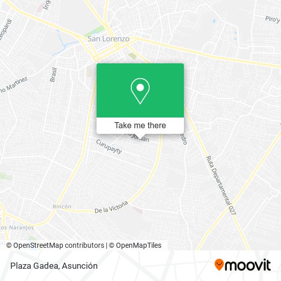 Plaza Gadea map