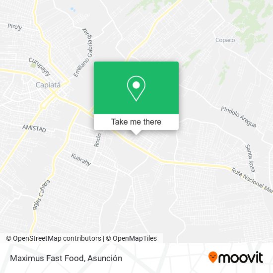 Maximus Fast Food map