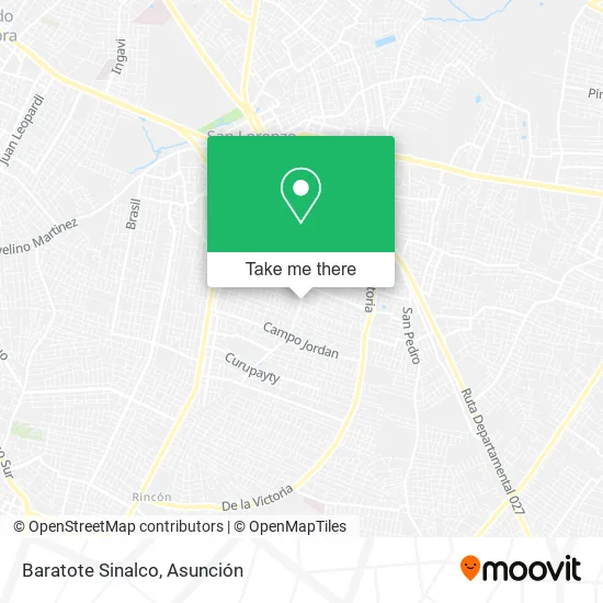 Baratote Sinalco map
