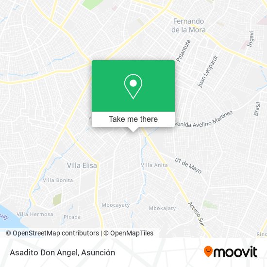 Asadito Don Angel map