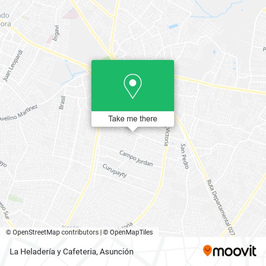 La Heladería y Cafeteria map