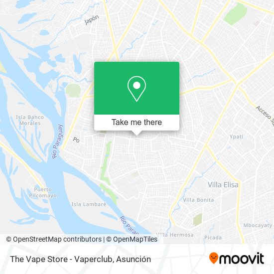 The Vape Store - Vaperclub map