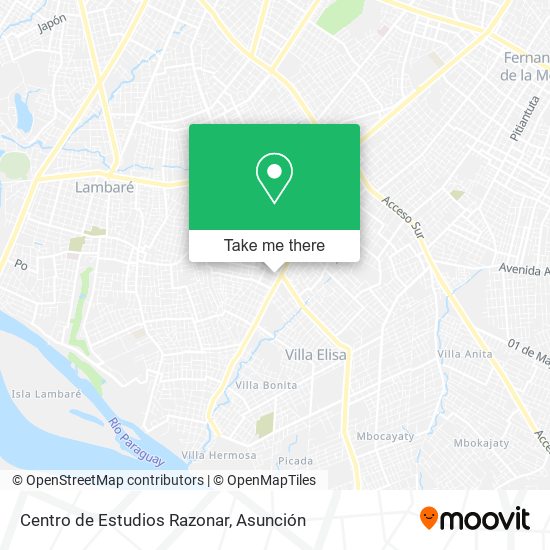 Mapa de Centro de Estudios Razonar