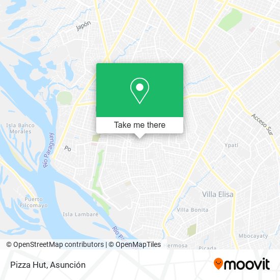 Pizza Hut map