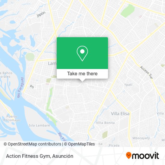 Mapa de Action Fitness Gym