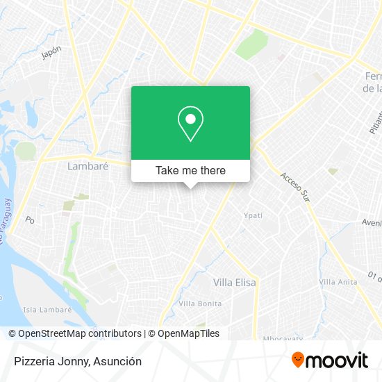 Mapa de Pizzeria Jonny