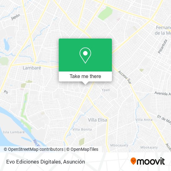 Mapa de Evo Ediciones Digitales